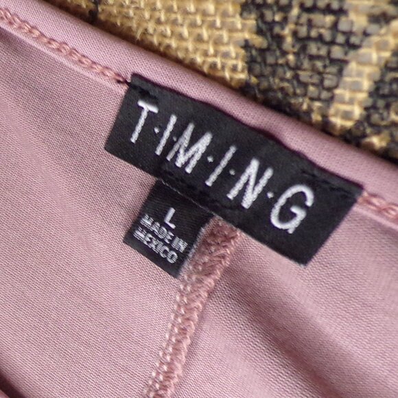 Timing Cold Shoulder Mauve Blouse - Picture 5 of 5